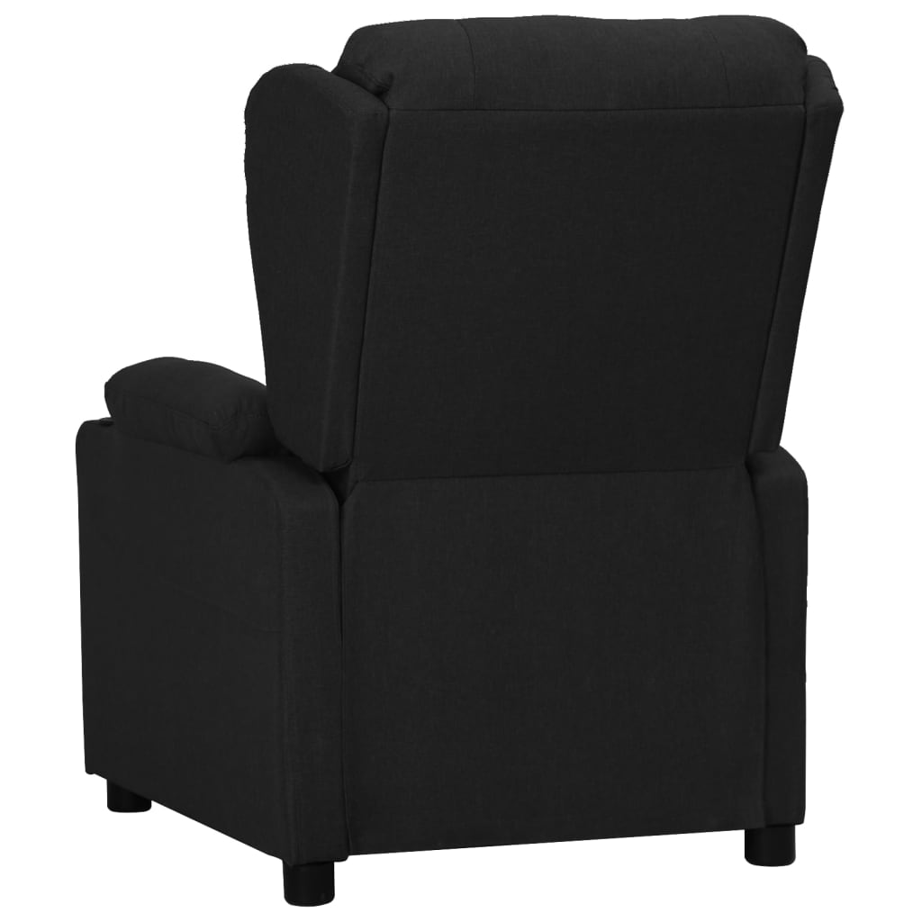 Fauteuil verstelbaar stof zwart is nu te koop bij PeponiXL, paradijselijk wonen!