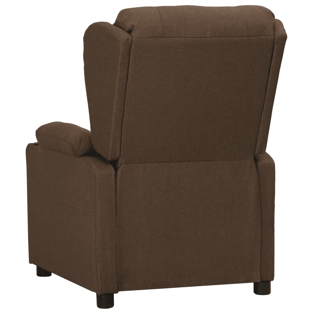 Fauteuil verstelbaar stof bruin is nu te koop bij PeponiXL, paradijselijk wonen!