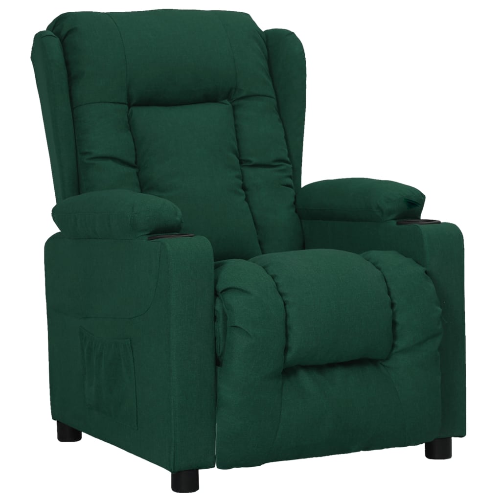 Fauteuil verstelbaar stof donkergroen is nu te koop bij PeponiXL, paradijselijk wonen!