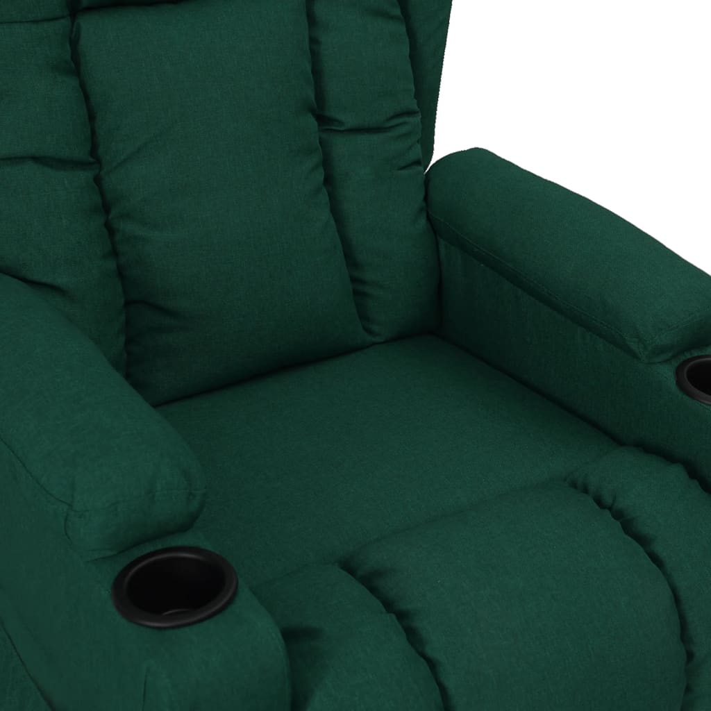Fauteuil verstelbaar stof donkergroen is nu te koop bij PeponiXL, paradijselijk wonen!