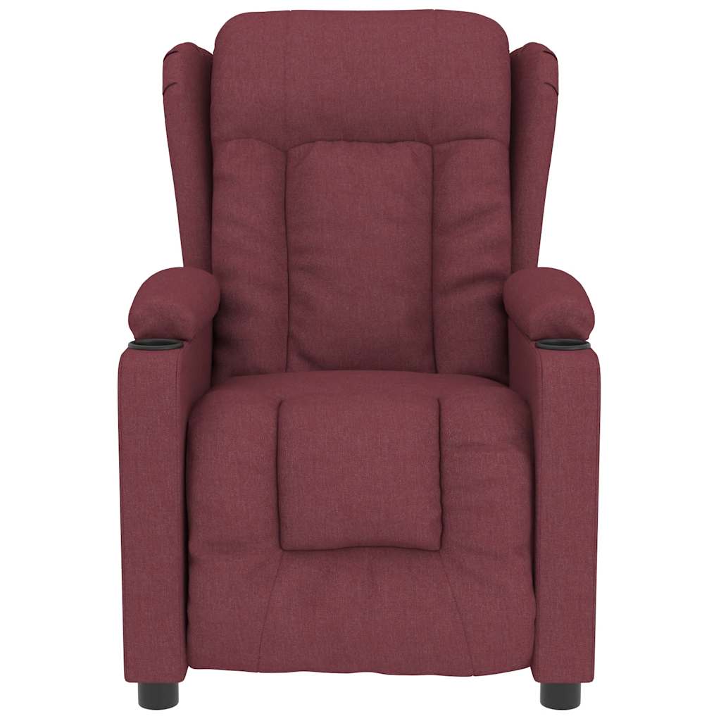 Massagestoel stof wijnrood is nu te koop bij PeponiXL, paradijselijk wonen!