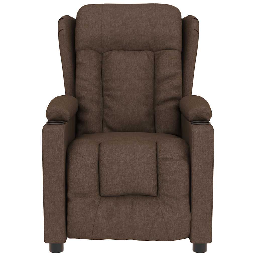 Massagestoel stof bruin