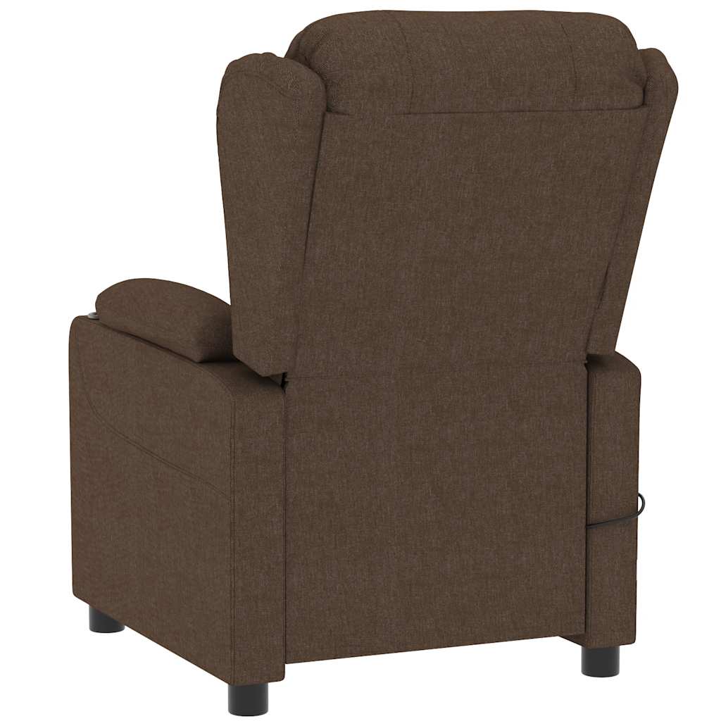 Massagestoel stof bruin