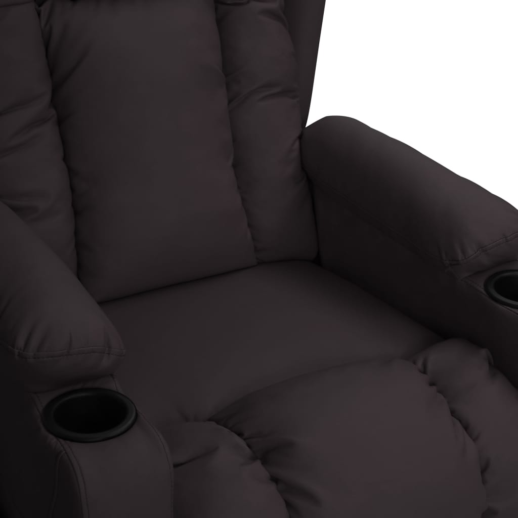 Fauteuil verstelbaar kunstleer zwart is nu te koop bij PeponiXL, paradijselijk wonen!
