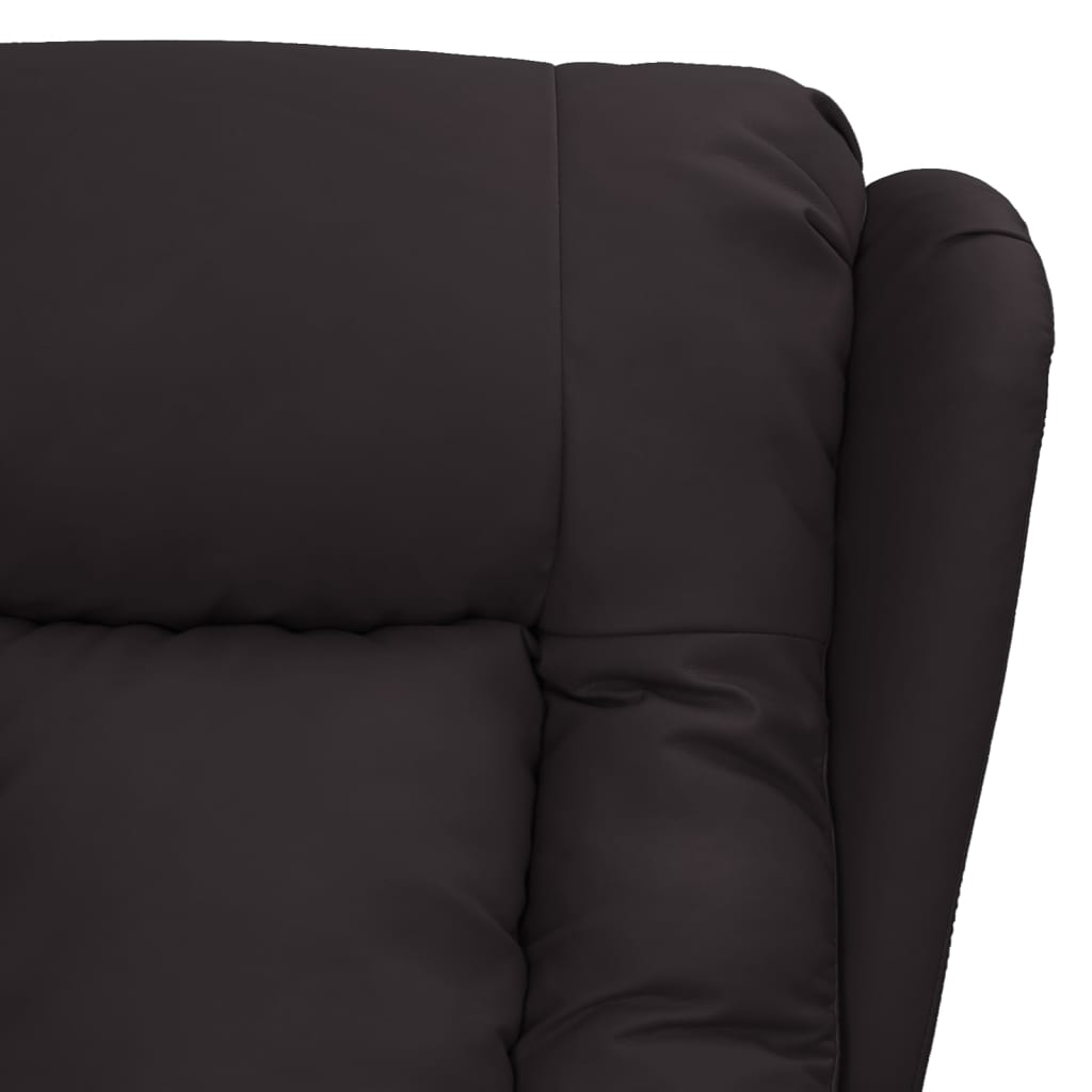 Fauteuil verstelbaar kunstleer zwart is nu te koop bij PeponiXL, paradijselijk wonen!