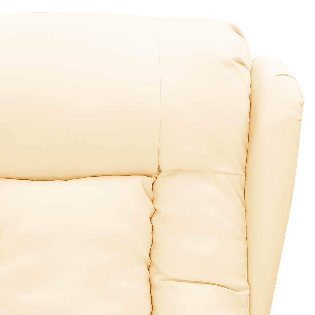 Massagestoel kunstleer crèmekleurig is nu te koop bij PeponiXL, paradijselijk wonen!