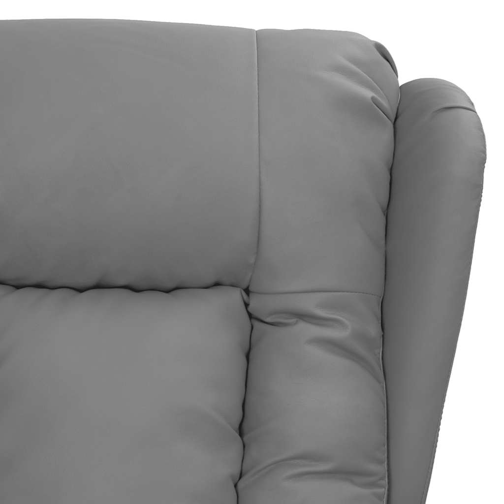 Massagestoel kunstleer grijs is nu te koop bij PeponiXL, paradijselijk wonen!