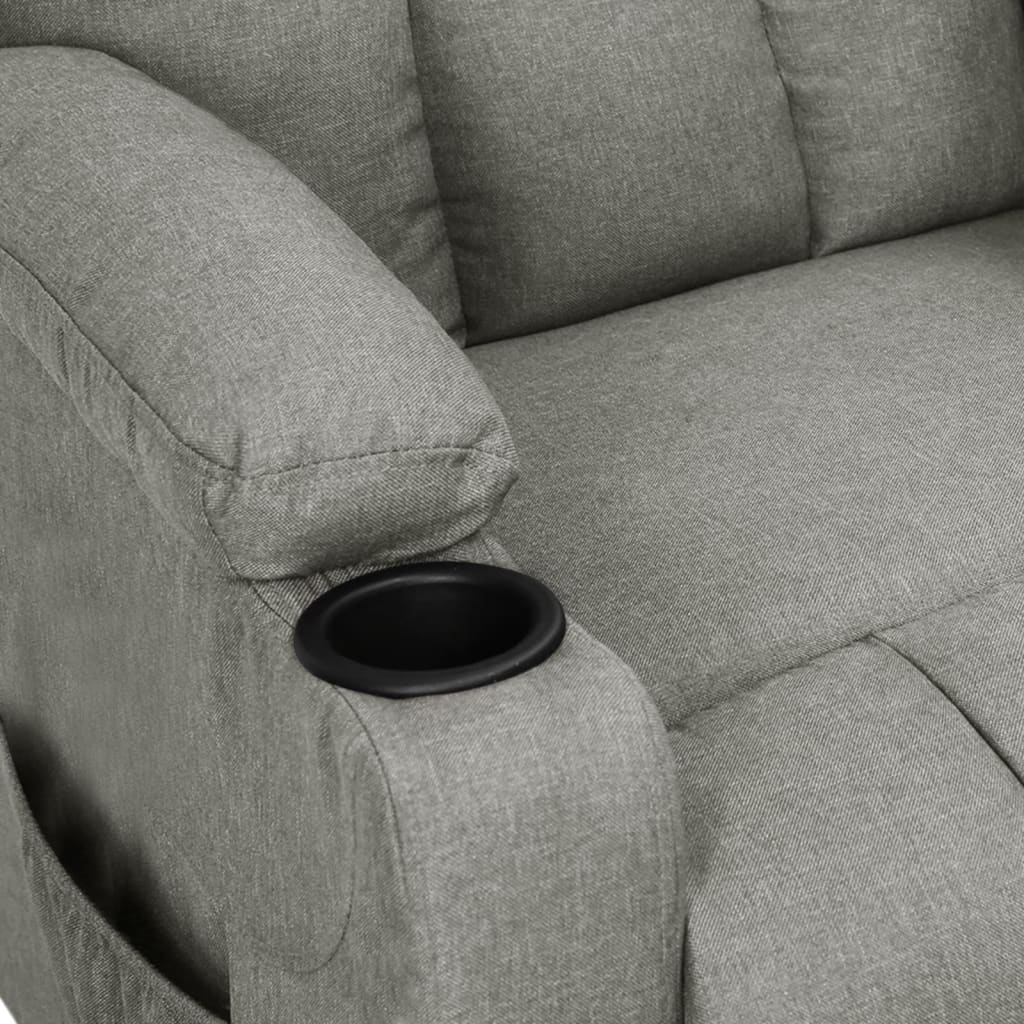 Fauteuil verstelbaar stof lichtgrijs is nu te koop bij PeponiXL, paradijselijk wonen!