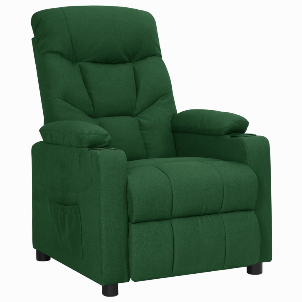 Fauteuil verstelbaar stof donkergroen is nu te koop bij PeponiXL, paradijselijk wonen!