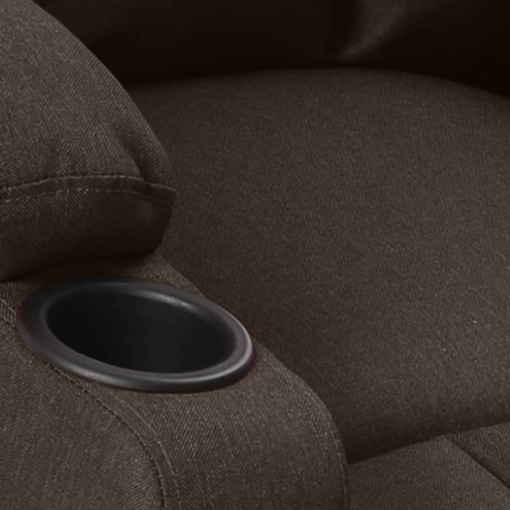 Massagestoel stof donkerbruin is nu te koop bij PeponiXL, paradijselijk wonen!