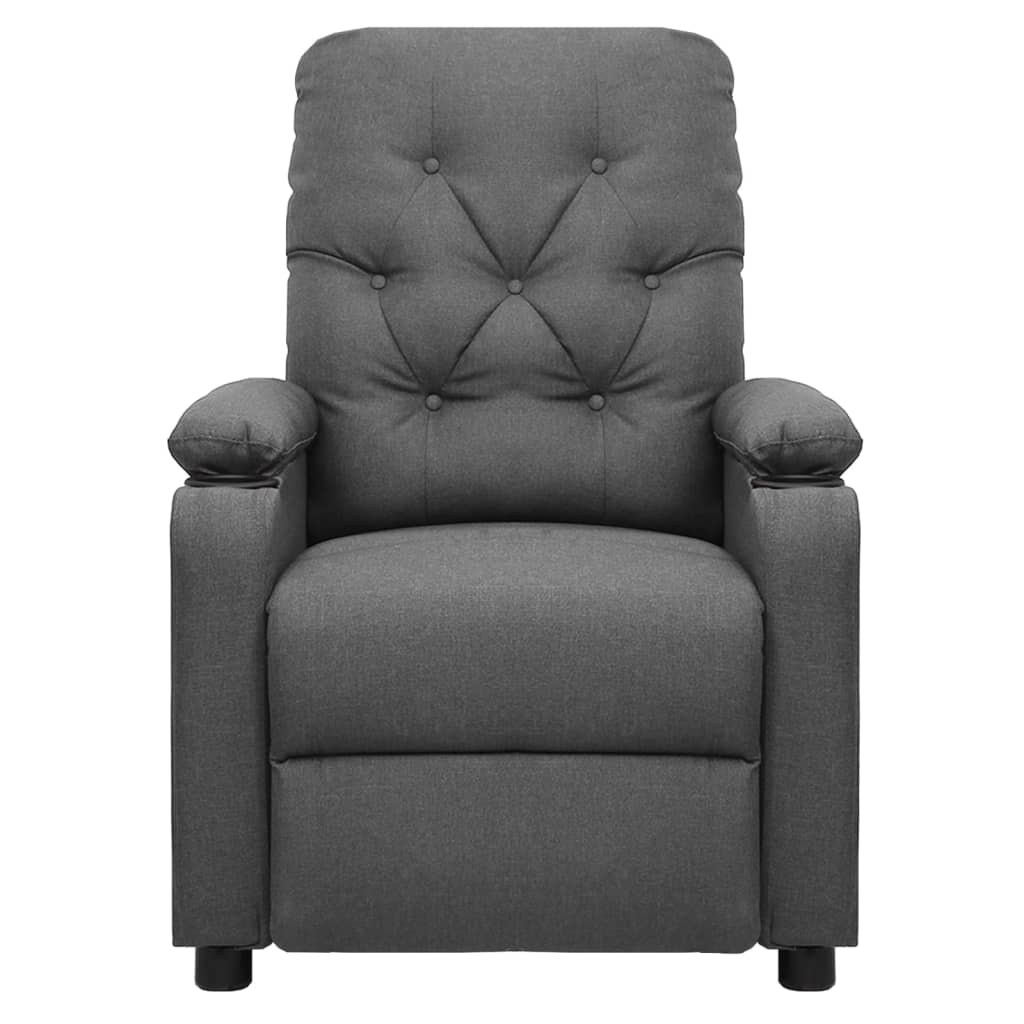 Fauteuil verstelbaar stof lichtgrijs is nu te koop bij PeponiXL, paradijselijk wonen!