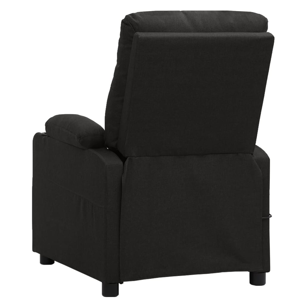 Fauteuil verstelbaar stof zwart is nu te koop bij PeponiXL, paradijselijk wonen!