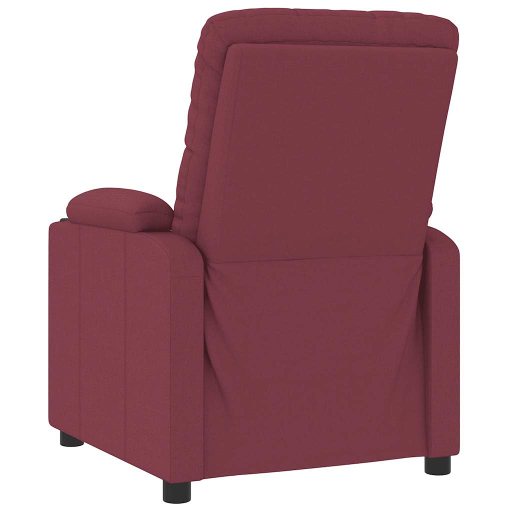 Fauteuil verstelbaar stof wijnrood is nu te koop bij PeponiXL, paradijselijk wonen!