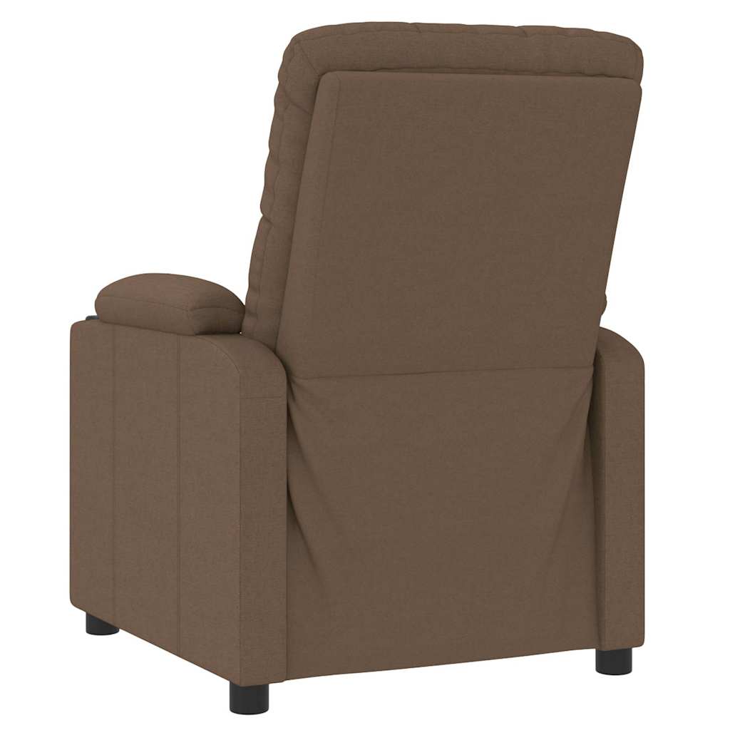 Fauteuil verstelbaar stof bruin is nu te koop bij PeponiXL, paradijselijk wonen!