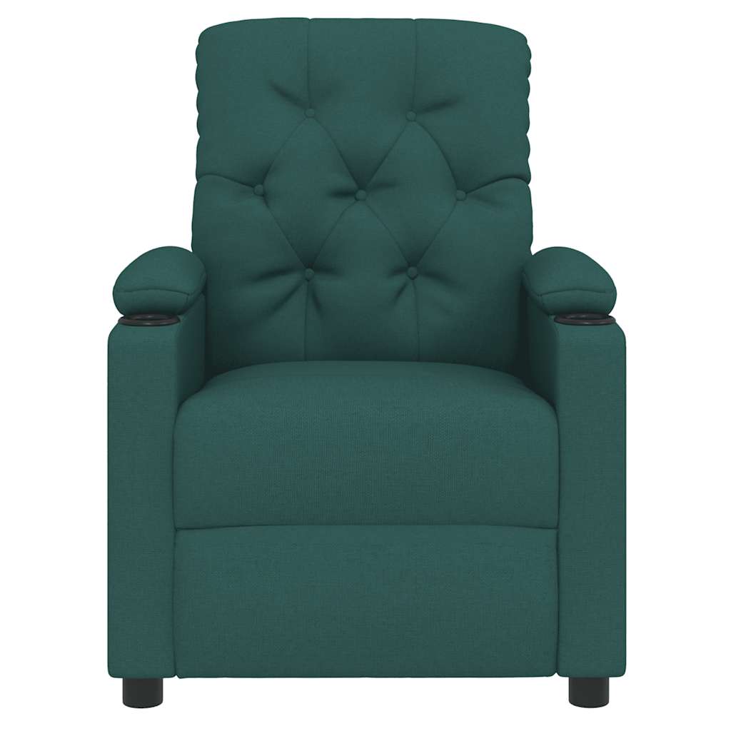 Fauteuil verstelbaar stof donkergroen is nu te koop bij PeponiXL, paradijselijk wonen!