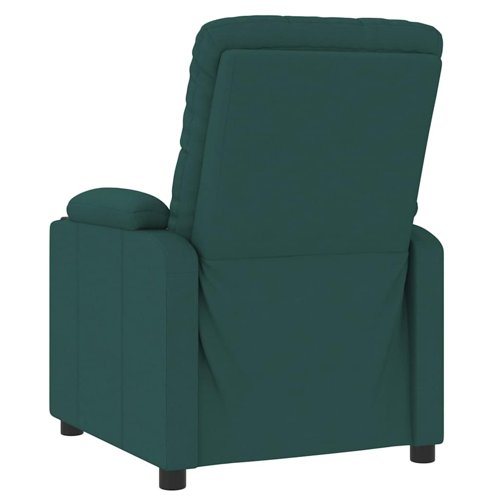 Fauteuil verstelbaar stof donkergroen is nu te koop bij PeponiXL, paradijselijk wonen!
