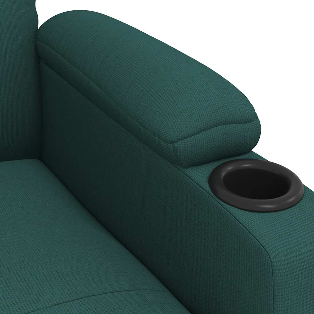Fauteuil verstelbaar stof donkergroen is nu te koop bij PeponiXL, paradijselijk wonen!