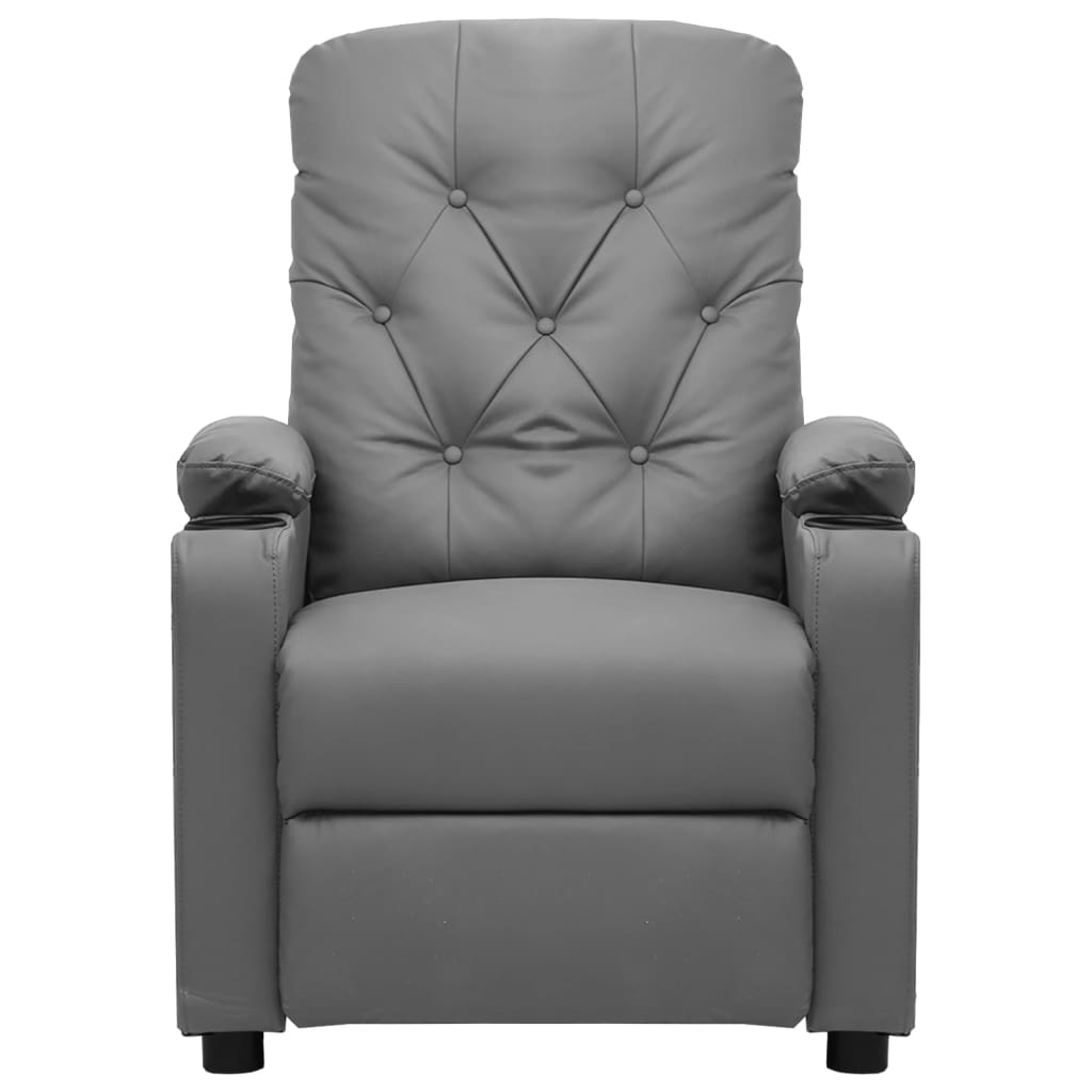 Massagestoel kunstleer grijs is nu te koop bij PeponiXL, paradijselijk wonen!
