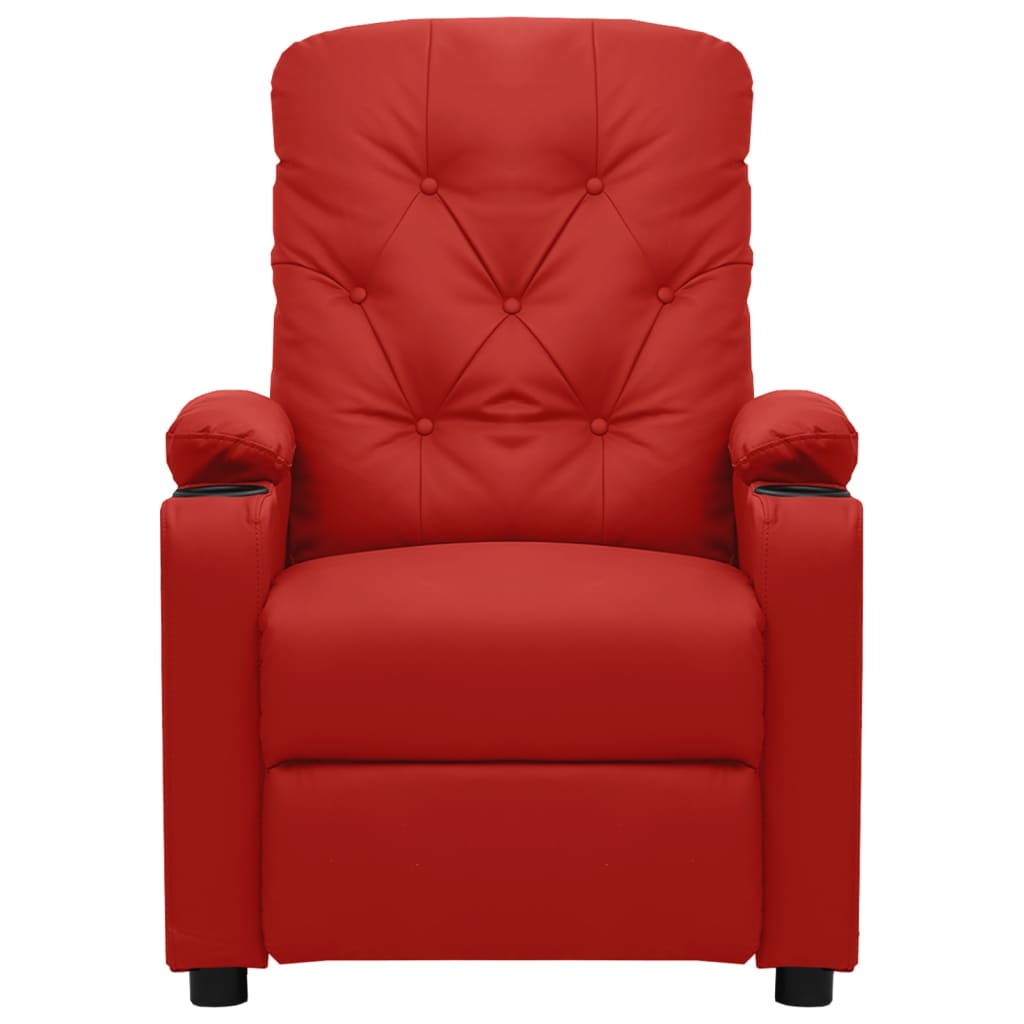 Massagestoel kunstleer wijnrood is nu te koop bij PeponiXL, paradijselijk wonen!