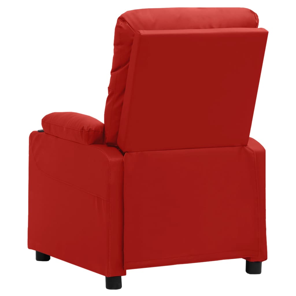 Massagestoel kunstleer wijnrood is nu te koop bij PeponiXL, paradijselijk wonen!