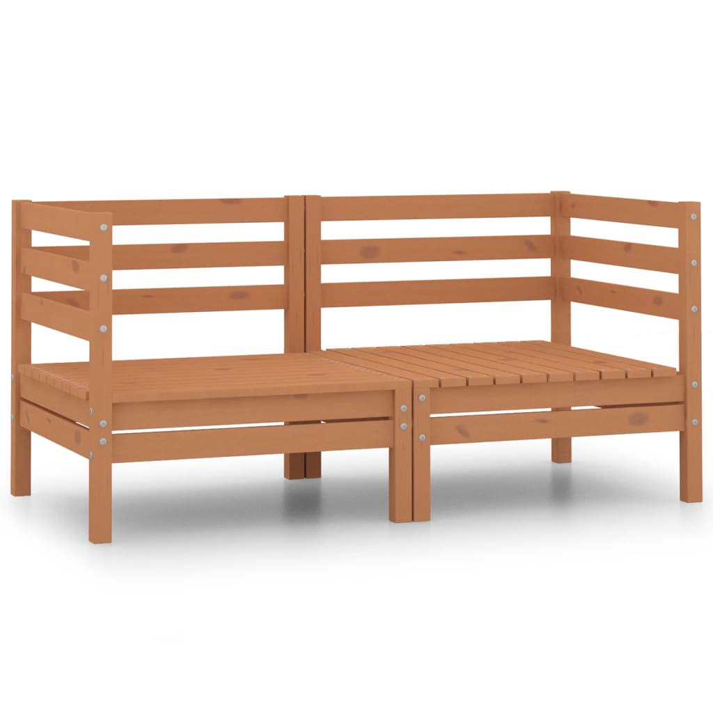 Tuinbank 2-zits massief grenenhout honingbruin is nu te koop bij PeponiXL, paradijselijk wonen!