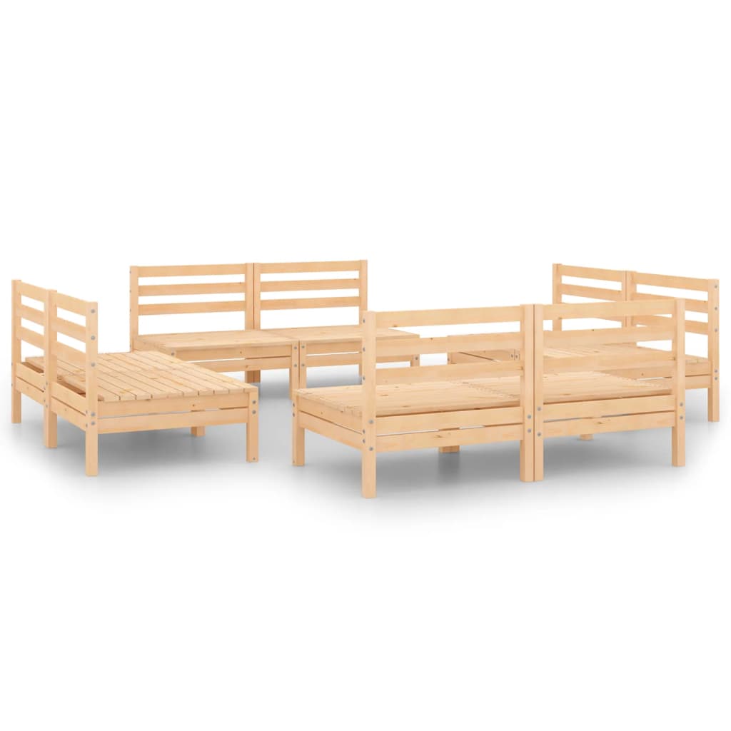 8-delige Loungeset massief grenenhout is nu te koop bij PeponiXL, paradijselijk wonen!