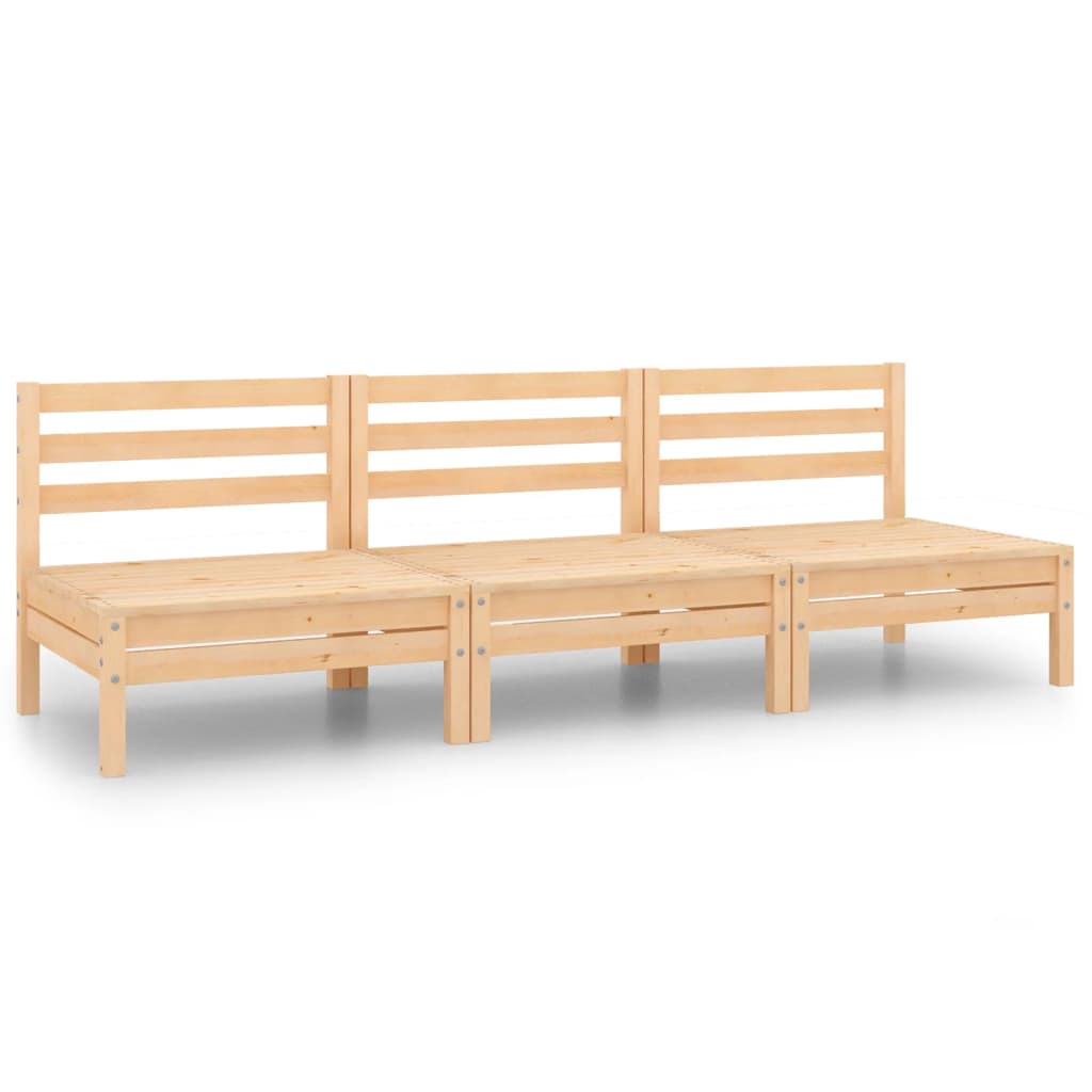 3-delige Loungeset massief grenenhout is nu te koop bij PeponiXL, paradijselijk wonen!
