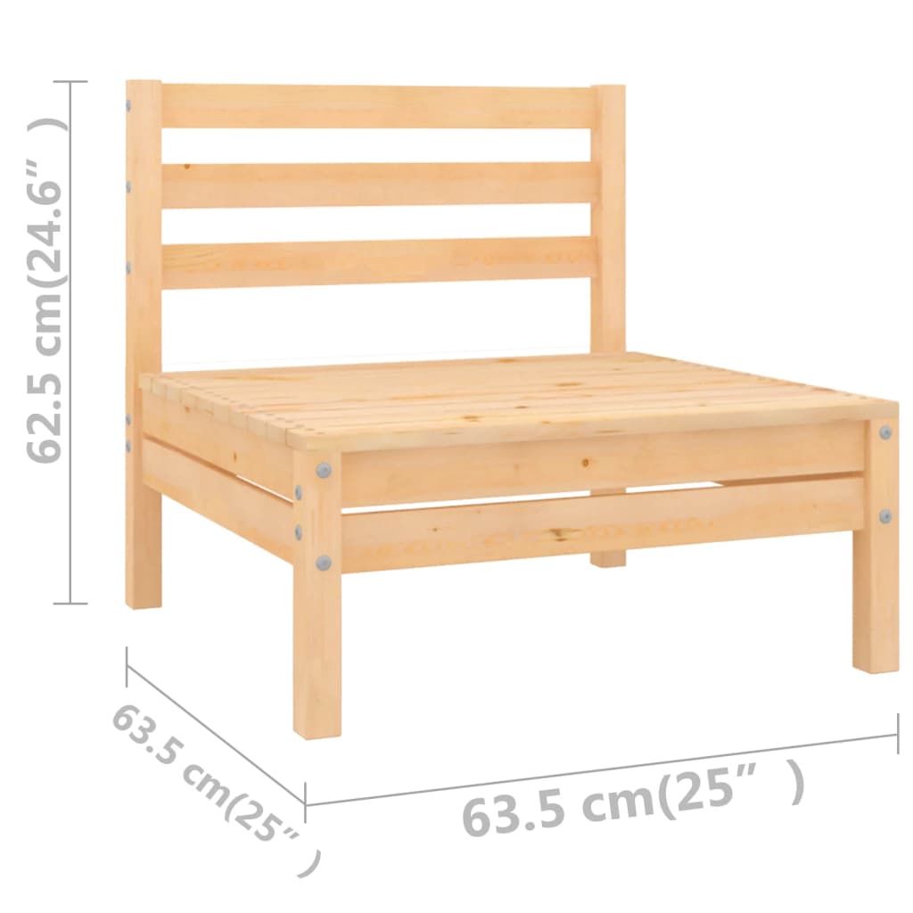 3-delige Loungeset massief grenenhout is nu te koop bij PeponiXL, paradijselijk wonen!