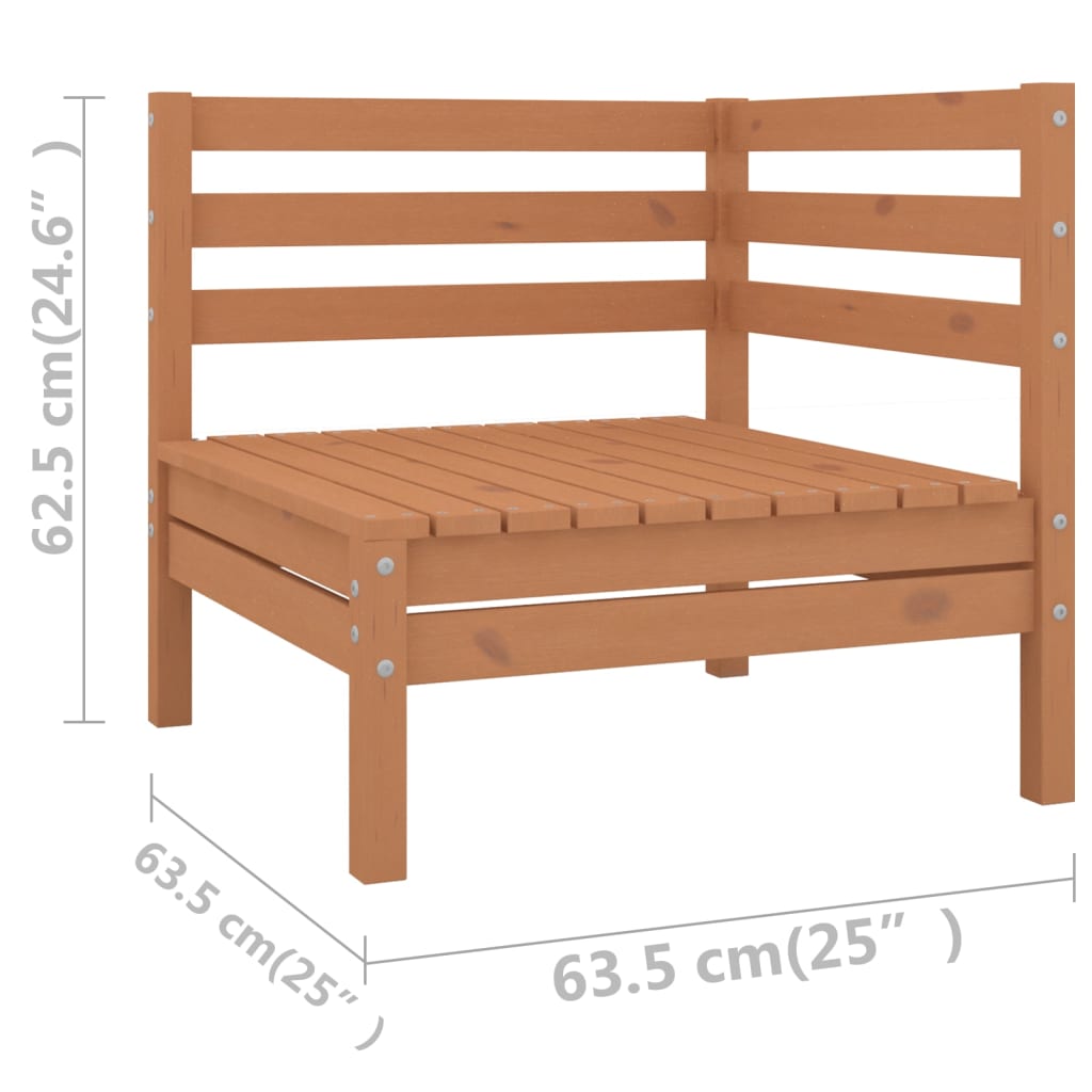 6-delige Loungeset massief grenenhout honingbruin is nu te koop bij PeponiXL, paradijselijk wonen!