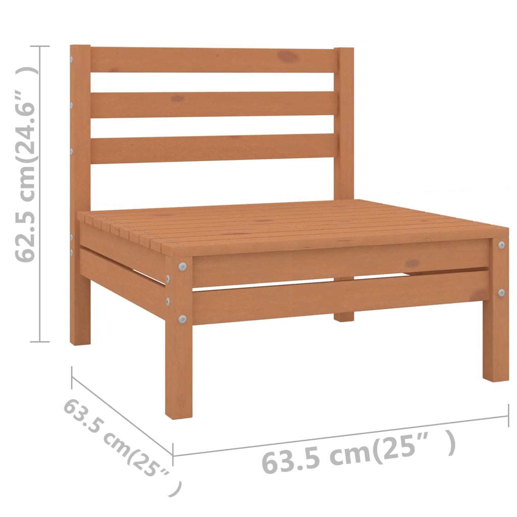6-delige Loungeset massief grenenhout honingbruin is nu te koop bij PeponiXL, paradijselijk wonen!