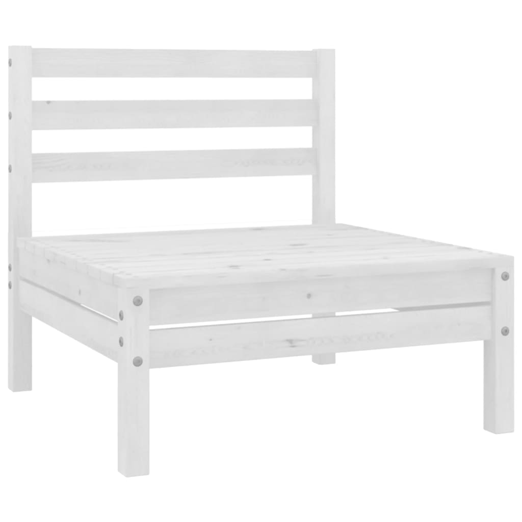 8-delige Loungeset massief grenenhout wit is nu te koop bij PeponiXL, paradijselijk wonen!