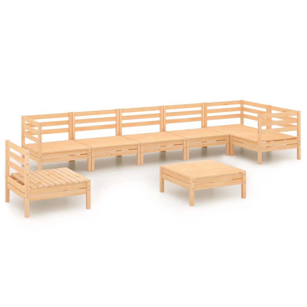 8-delige Loungeset massief grenenhout is nu te koop bij PeponiXL, paradijselijk wonen!
