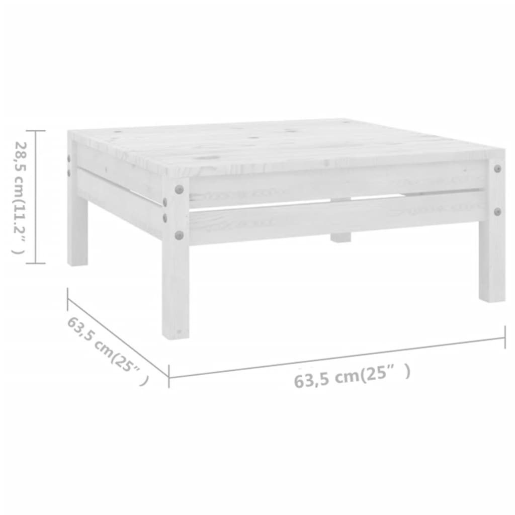 8-delige Loungeset massief grenenhout wit is nu te koop bij PeponiXL, paradijselijk wonen!