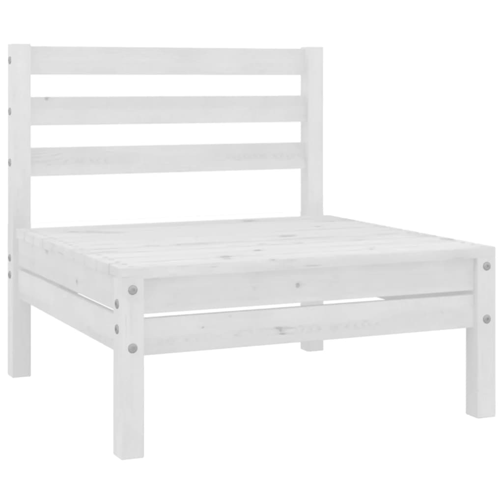 8-delige Loungeset massief grenenhout wit is nu te koop bij PeponiXL, paradijselijk wonen!