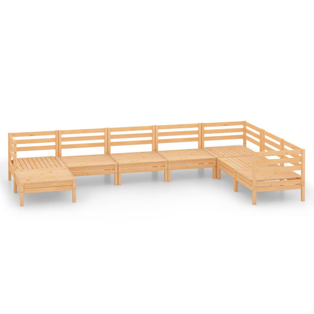8-delige Loungeset massief grenenhout is nu te koop bij PeponiXL, paradijselijk wonen!