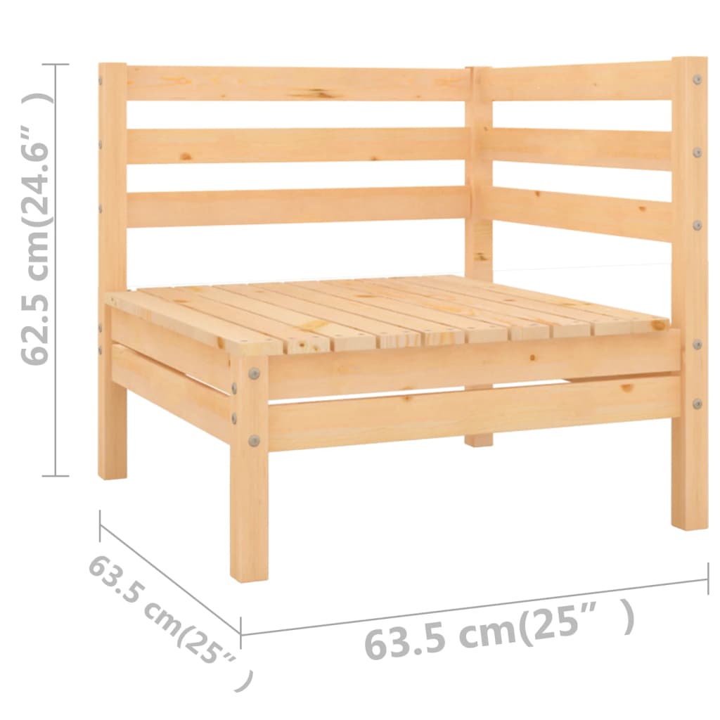 9-delige Loungeset massief grenenhout is nu te koop bij PeponiXL, paradijselijk wonen!