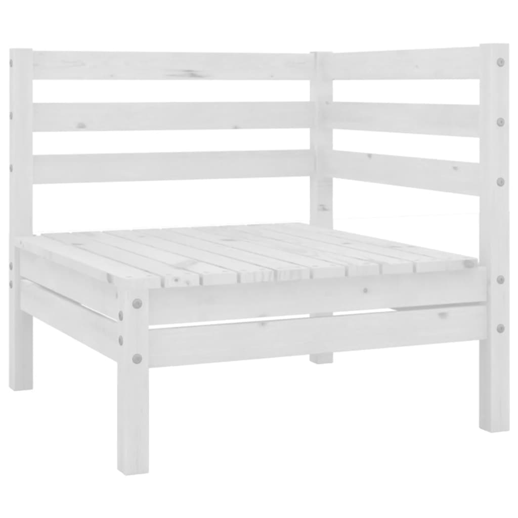 3083385 vidaXL 10-delige Tuin Lounge Set Wit Stevig Hout Grenen is nu te koop bij PeponiXL, paradijselijk wonen!