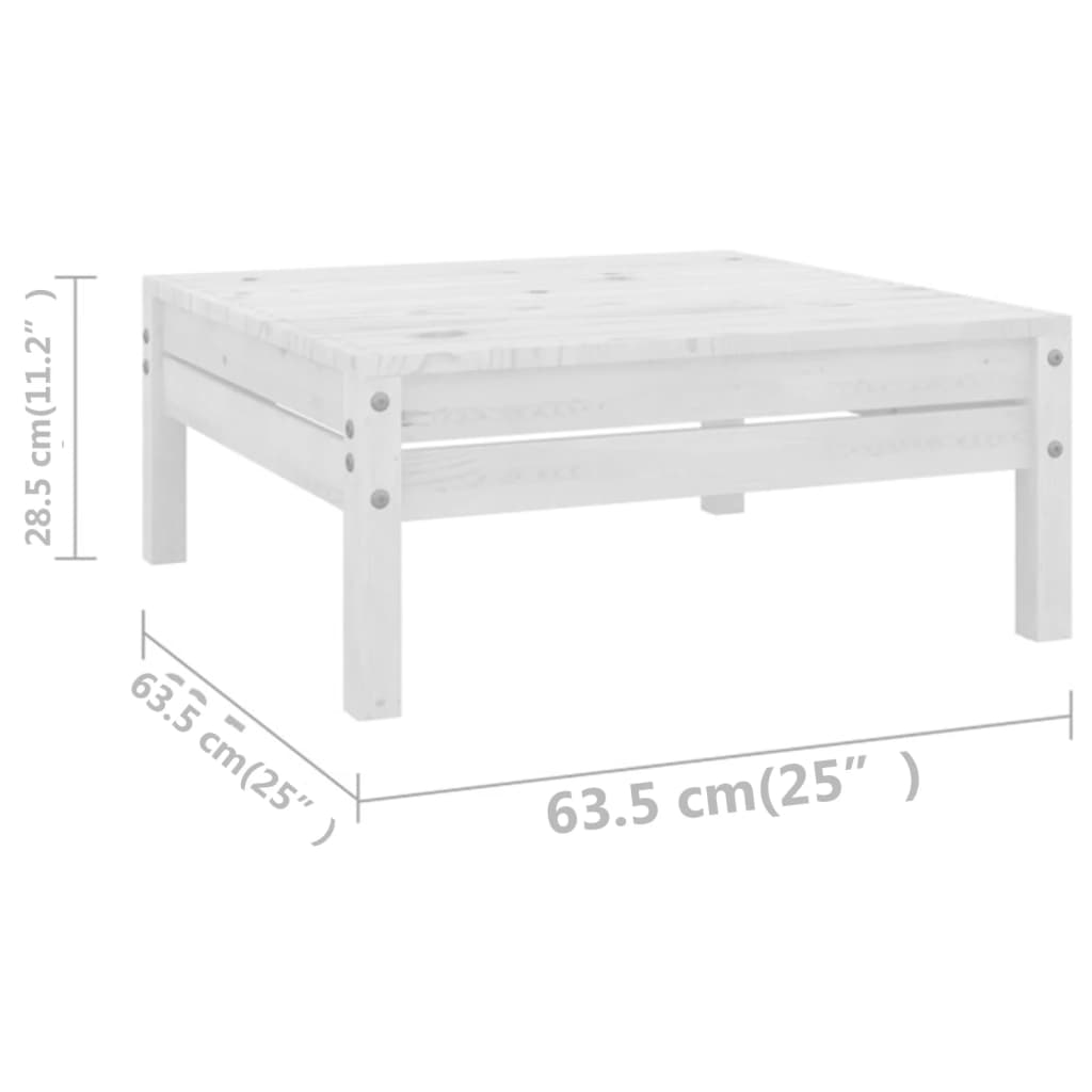 3083385 vidaXL 10-delige Tuin Lounge Set Wit Stevig Hout Grenen is nu te koop bij PeponiXL, paradijselijk wonen!
