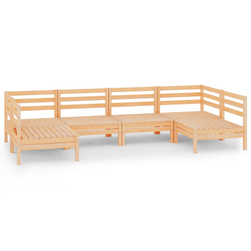 6-delige Loungeset massief grenenhout is nu te koop bij PeponiXL, paradijselijk wonen!