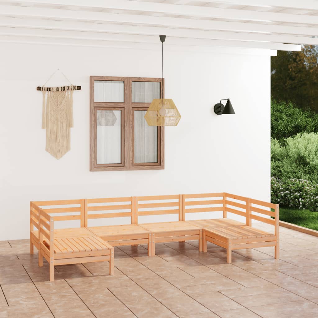 6-delige Loungeset massief grenenhout is nu te koop bij PeponiXL, paradijselijk wonen!