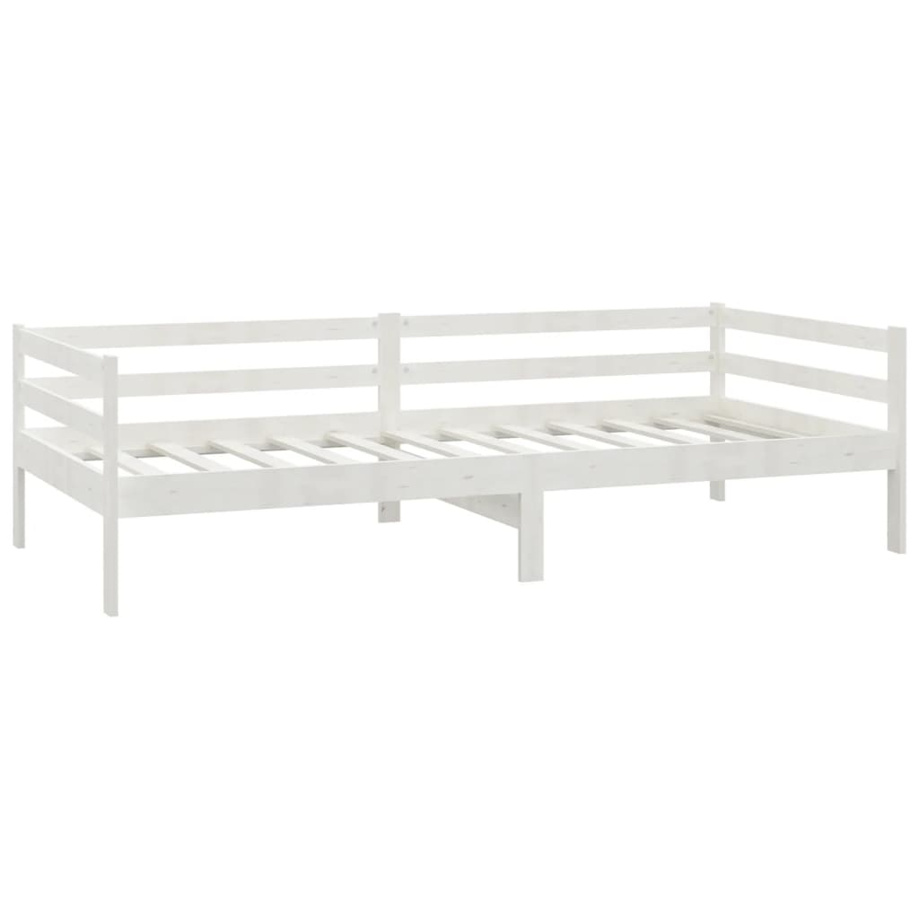 Slaapbank met matras massief grenenhout wit 90x200 cm is nu te koop bij PeponiXL, paradijselijk wonen!