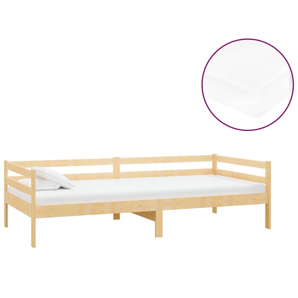 Slaapbank met matras massief grenenhout 90x200 cm is nu te koop bij PeponiXL, paradijselijk wonen!