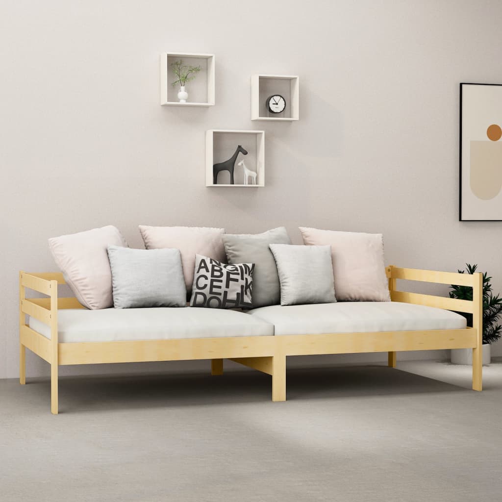 Slaapbank met matras massief grenenhout 90x200 cm is nu te koop bij PeponiXL, paradijselijk wonen!