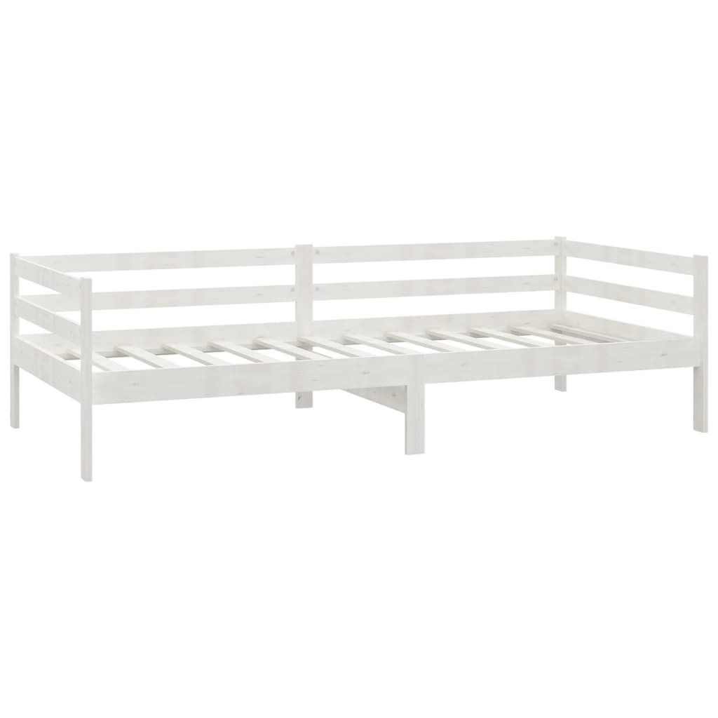 Slaapbank met matras massief grenenhout wit 90x200 cm is nu te koop bij PeponiXL, paradijselijk wonen!