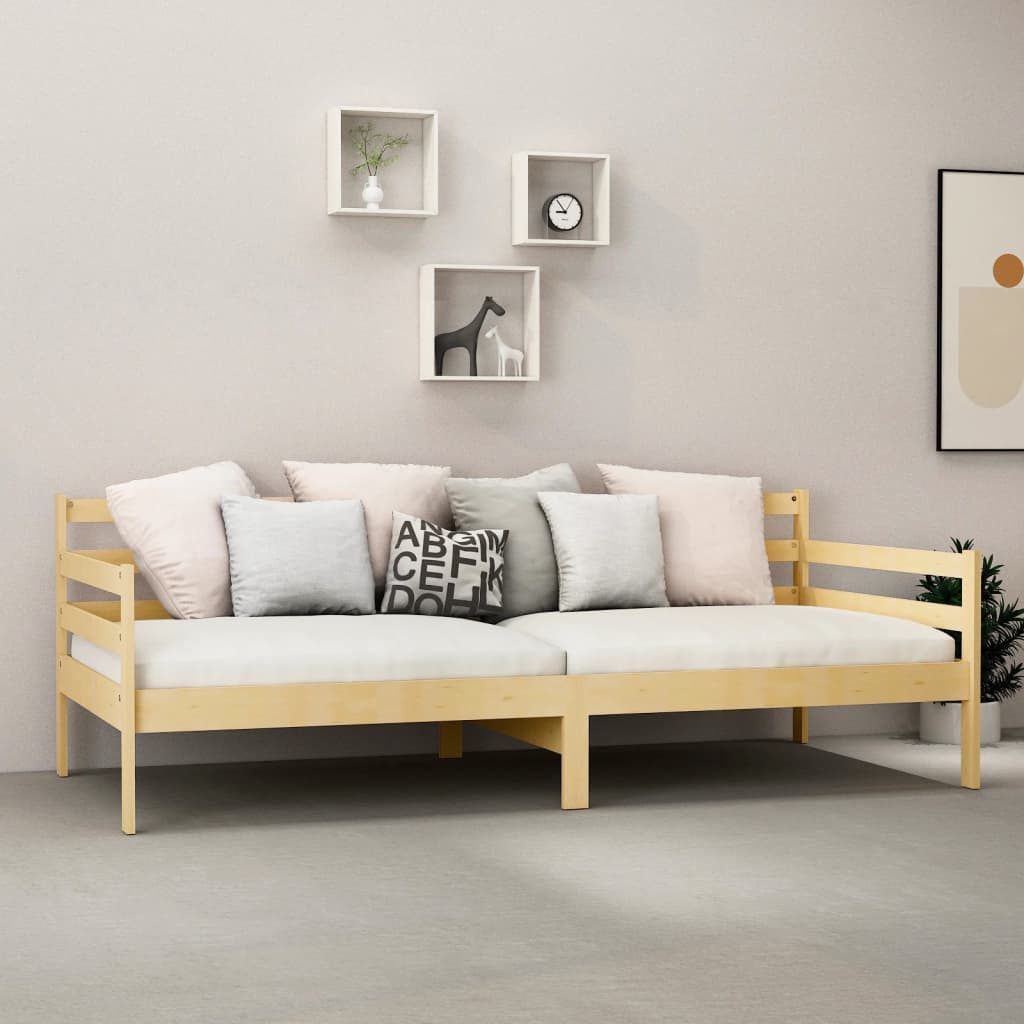 Slaapbank met matras massief grenenhout 90x200 cm is nu te koop bij PeponiXL, paradijselijk wonen!