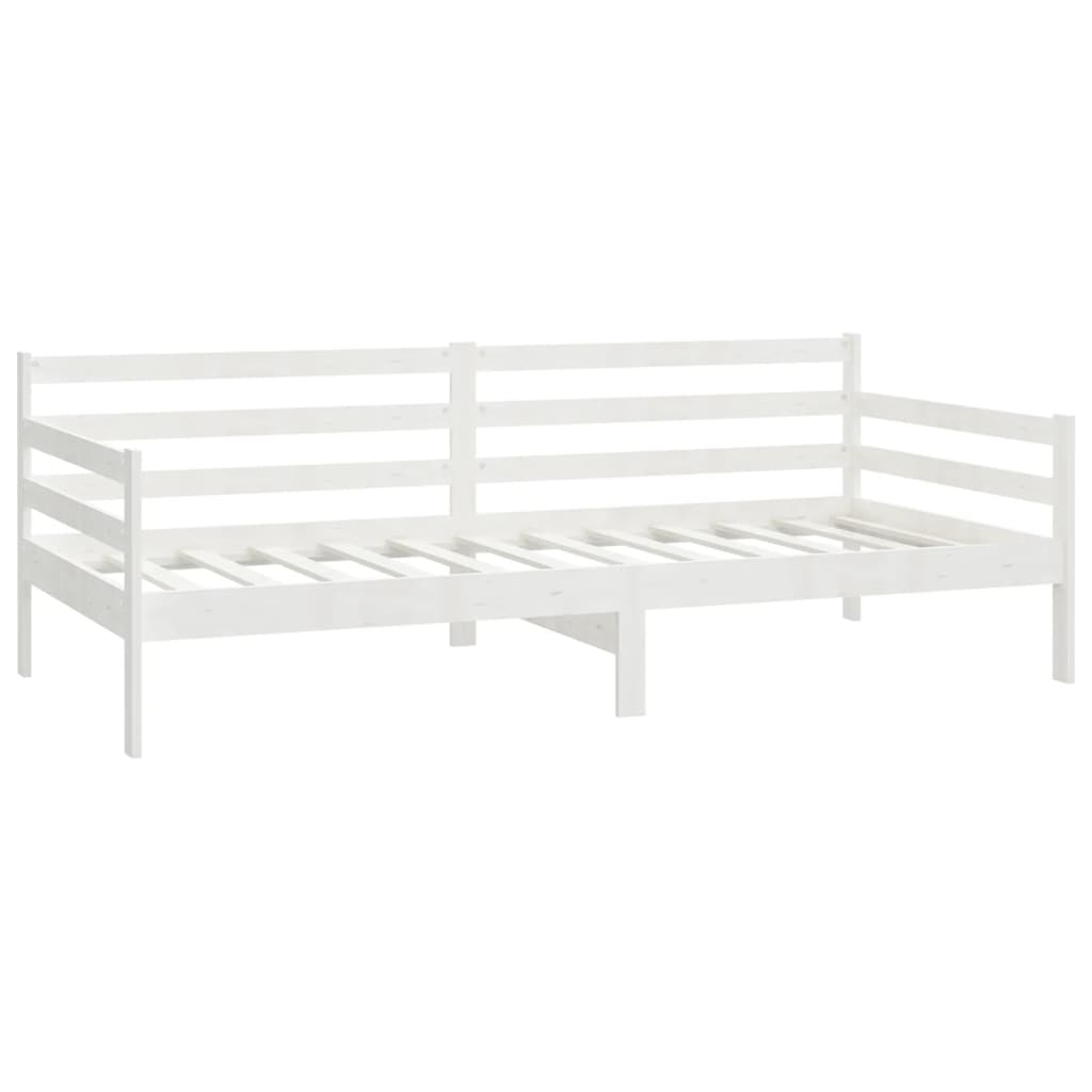 Slaapbank met matras massief grenenhout wit 90x200 cm is nu te koop bij PeponiXL, paradijselijk wonen!