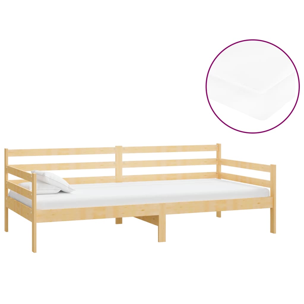 Slaapbank met matras massief grenenhout 90x200 cm is nu te koop bij PeponiXL, paradijselijk wonen!