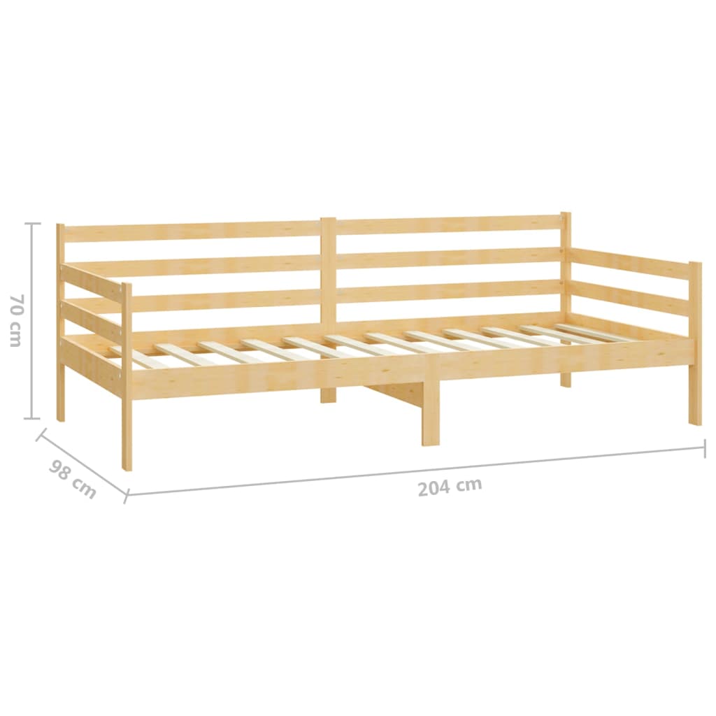 Slaapbank met matras massief grenenhout 90x200 cm is nu te koop bij PeponiXL, paradijselijk wonen!