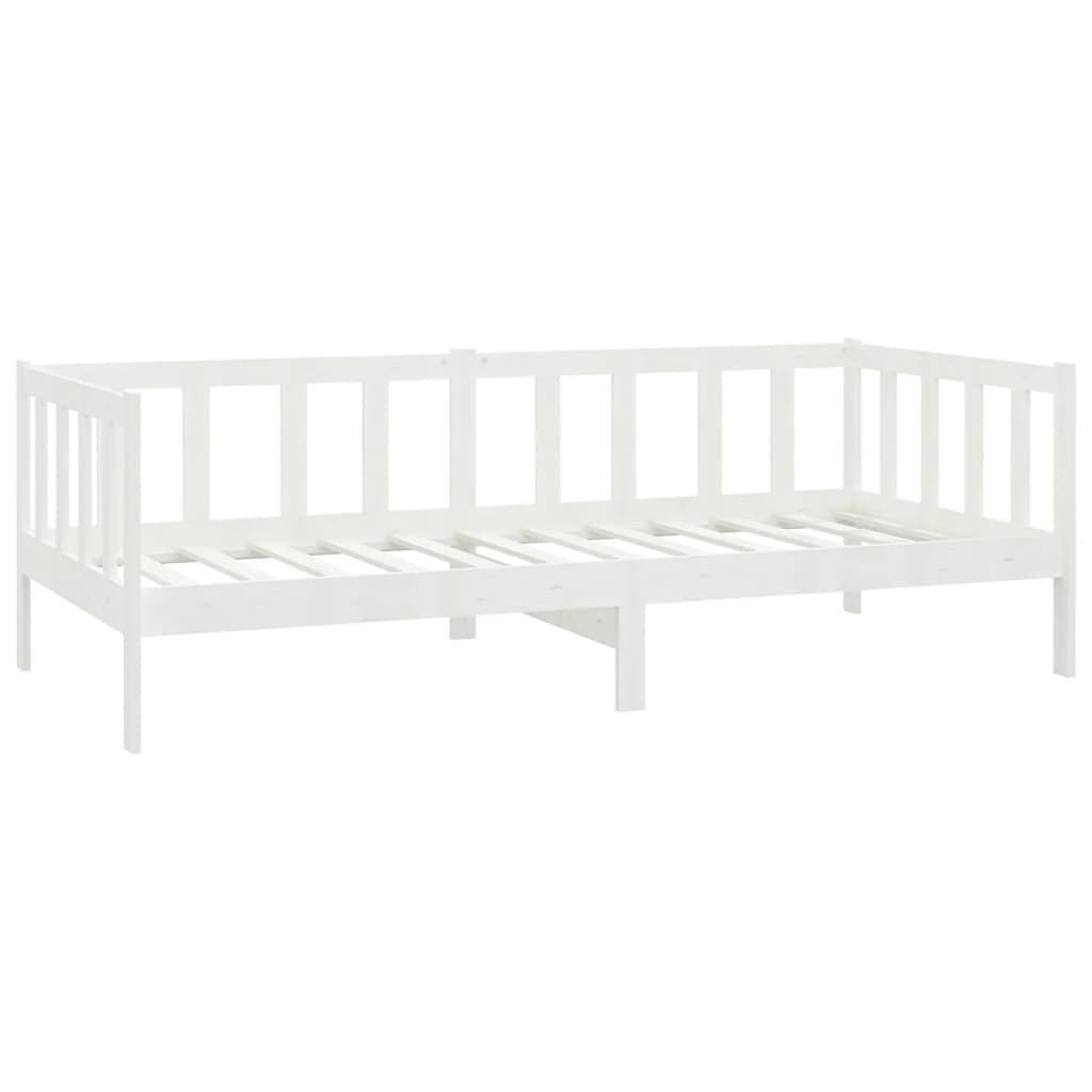 Slaapbank met matras massief grenenhout wit 90x200 cm is nu te koop bij PeponiXL, paradijselijk wonen!