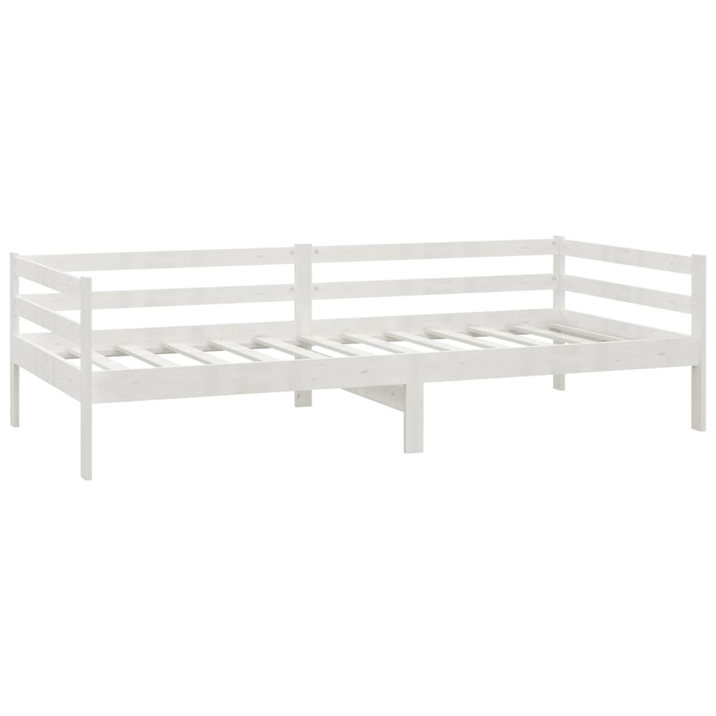 Slaapbank met lades massief grenenhout wit 90x200 cm is nu te koop bij PeponiXL, paradijselijk wonen!